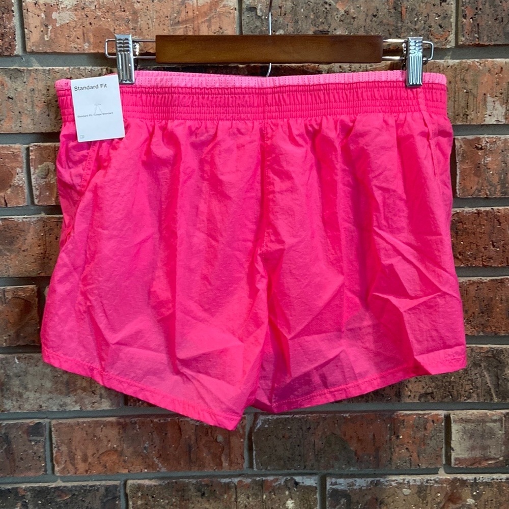 NIKE Swoosh Shorts Run Pink Brief-Lined RunninG (DJ0927-607) Women’s Size Large - Picture 2 of 8